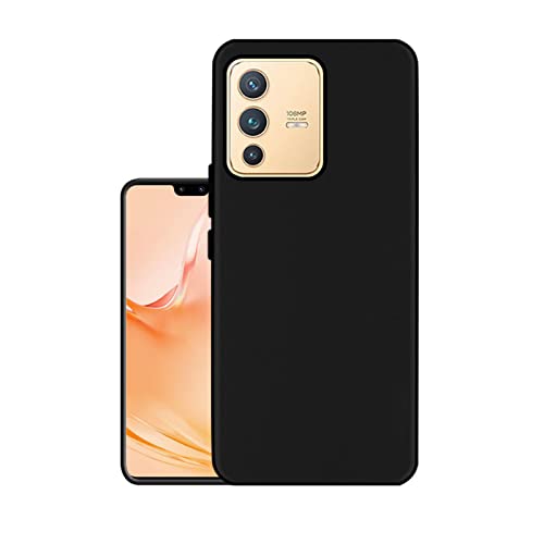 HELLO ZONE Exclusive Matte Finish Soft Back Case Cover for Vivo V23 Pro 5G – Black at Rs. 45