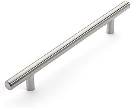 Dynasty Hardware P-1004-SN European 8-3/4" Bar Cabinet Pull Satin Nickel (10 Pack)