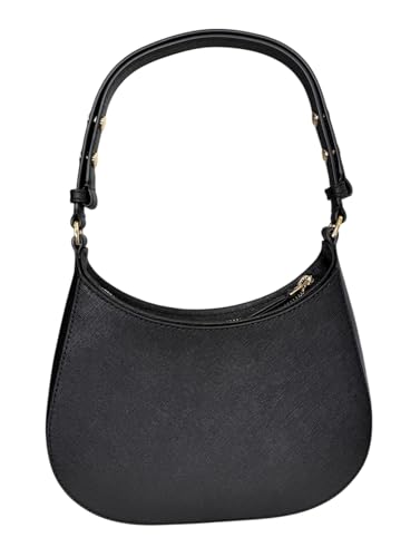 Image of Tory Burch Women's Emerson Zip Shoulder Bag (Black)