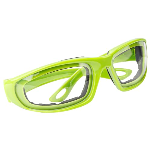Luckious Gafas de cebolla, antisalpicaduras y desgarros, protección ocular duradera, resistente al viento y al polvo, para cocina, ciclismo, cocina, actividades al aire libre (verde)