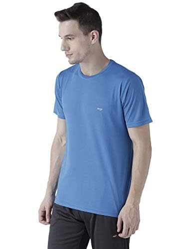 Image of berge' Men Instadry Dryfit Round Neck Sports Tshirt for Badminton, Running Activity, Casual Plain Tshirt for Men's, Regular Fit Gym Wear Tees, Half Sleeve Tshirt for Men for Exercise