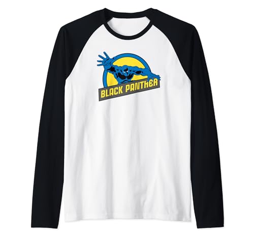 T-shirt baseball Black Panther Marvel cadeau raglan idéal pour fan