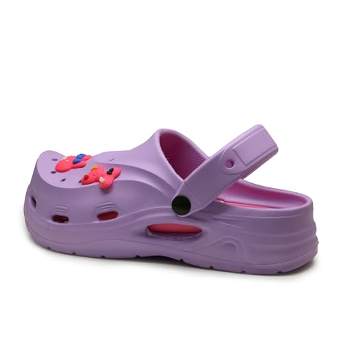 Image of ASIAN INDIGO-08 Stylish Women Clogs | Lightweight, Comfortable & Breathable Slip-Ons with Trendy 3D Stickers