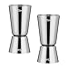 sunerly acero inoxidable 25/50 ml vaso medidor para cócteles Bar Craft doble espíritu medida vaso juego de taza de medición para Bar fiesta vino cóctel bebida coctelera