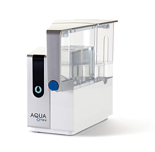 AQUA TRU Countertop Water Filtration Purification System with PERFECT MINERALS DROPS Exclusive 4 - Stage Ultra Reverse Osmosis Technology (No Plumbing or Installation Required) | BPA Free