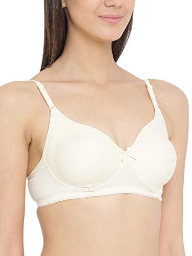 Image of Clovia Women's Cotton Solid Non-Padded Full Cup Wire Free T-Shirt Bra