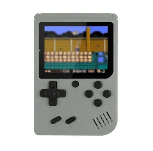 Mini Consola portátil Retro de Videojuegos con 500 Juegos de 8 bits Pantalla LCD a Color de 3,0 Pulgadas. (Gris)
