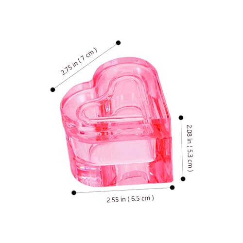 Copa de cristal en forma de corazón para manicura francesa miniatura 3