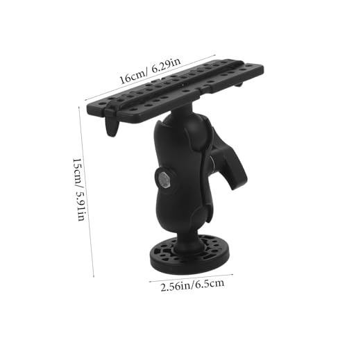 Image of BESPORTBLE Fish Bracket Swivel Fish Mount Base Electronics Fishfinder Holder Mounting Stand Plate for Marine Boat Fish Kayak Accessories