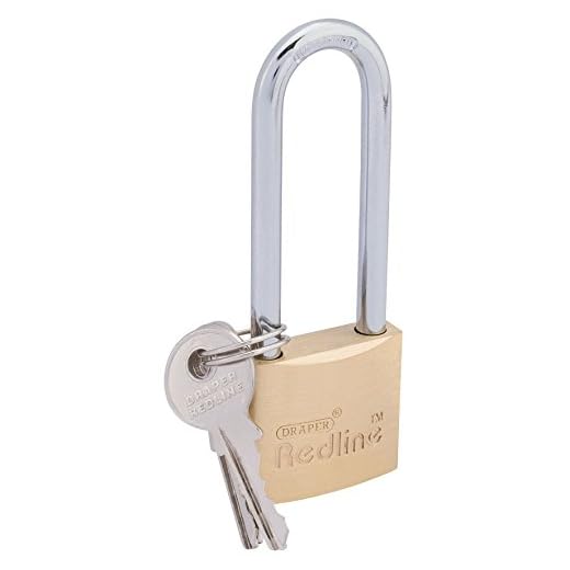 DRAPER Redline 68669 hänglås 30 mm lång bygel, 68669