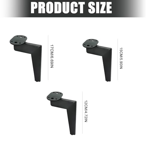 Patas de metal para gabinetes, sofás y camas con protección anticorrosiva 4