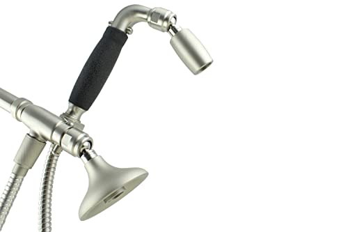 High Sierraâ€™s All Metal Shower Head/Handheld Shower Combo. 3 Way Shower Head Combo with Handheld Features the Half Dome Shower Head AND the Popular Handheld Shower w/Slip-Free Grip - Brushed Nickel