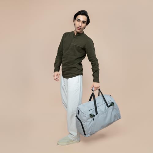 Image of Assembly Duffle Bag for Travelling | Travel Bag for Men & Women with Shoe Compartment for Hiking, Trekking - Durable 600D Ripstop Fabric - Tear-Resistant | 60L | Scape