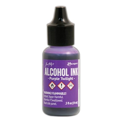 Ranger Alcohol Inks and Accessories Adirondack Twilight Alcohol Ink Bright, Purple Twilight, 0.5oz