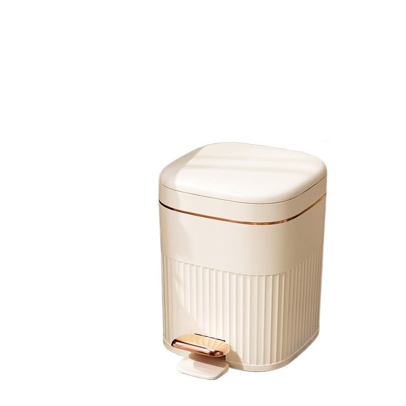 Miniatura 8 de Contenedor de residuos Cubo De Basura De Lujo Con Pedal, Cubo De Basura De Doble Cubierta Abierta, Cubo De Basura De Gran Capacidad, Cubo De Basura