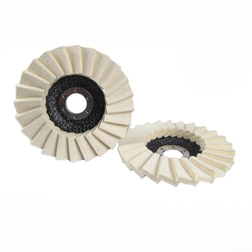 Honseadek Disco per lucidatura in feltro da 22 mm, per finitura di metallo e vetro, dischi abrasivi ad alta velocità da 3000 giri/min per rame, alluminio e marmo (2 pezzi)