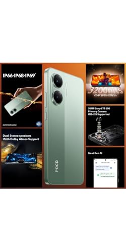 Image of Poco X7 Pro 5G (Nebula Green, 256 GB) (8 GB RAM)