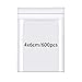 Rshuhx Woreczek strunowy, mały worek na suwak, 160 µm (po obu stronach), 600 sztuk, 40 mm x 60 mm, wielokrotnego zamknięcia, wodoszczelny, plastikowy woreczek, zamykany, torebki foliowe z zamknięciem wciskowym