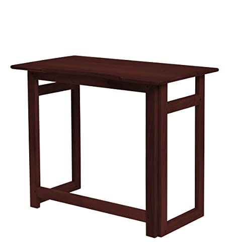 Image of Dawn Riser Solid Wood Folding Study Table Laptop, Computer, Pc, Writing Foldable Desk for Home & Office Space Saving, Easy to Store, Sleek Design Dawnriser Mahogany Finish, Acacia Wood, DIY Model
