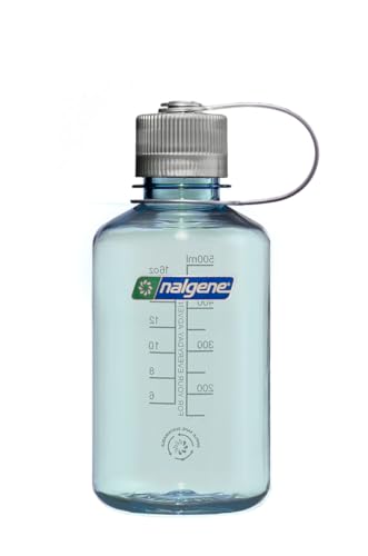 Image of Nalgene 16 oz Narrow Mouth Water Bottle, Seafoam