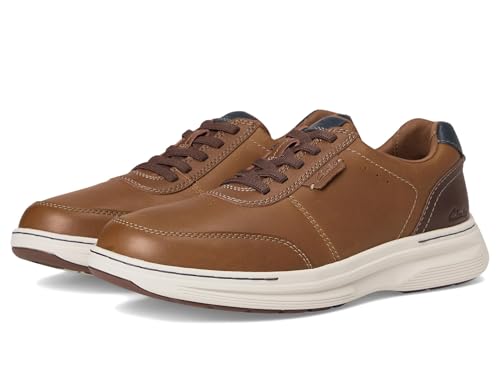 Clarks Sapato Oxford masculino Craftwell Lace, Couro bronzeado, 39
