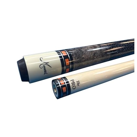 Meucci SB3-O Handcrafted Billiards Pool Cue Stick PRO Shaft - Orange + Hard CASE