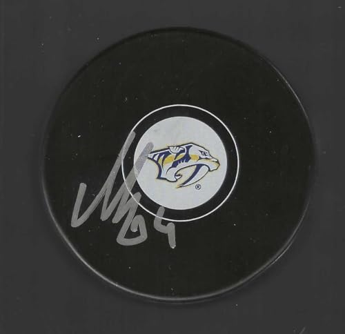 Mikael Granlund Signed Nashville Predators Puck - Autographed NHL Pucks