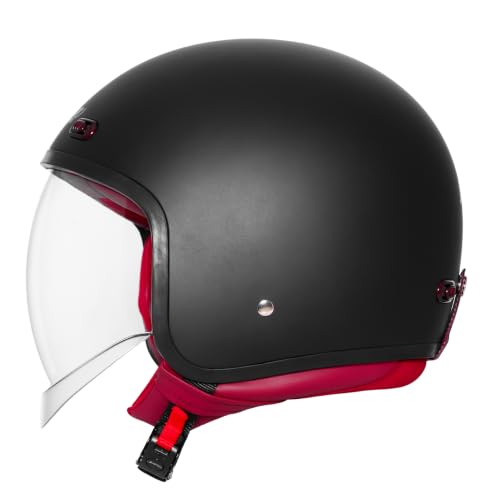 Image of Steelbird SBH-67 Retro 5.0 DOT and ISI Certified Open Face Helmet for Men and Women