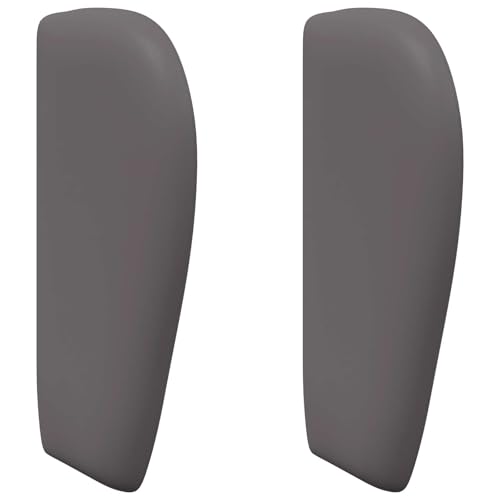 HETFTJN Testiera orecchio grigio scuro 40 x 23 x 6 cm in robusto PVC, design moderno, durevole e facile da montare, testiera per camera da letto contemporanea, camera degli ospiti e camera dei ragazzi