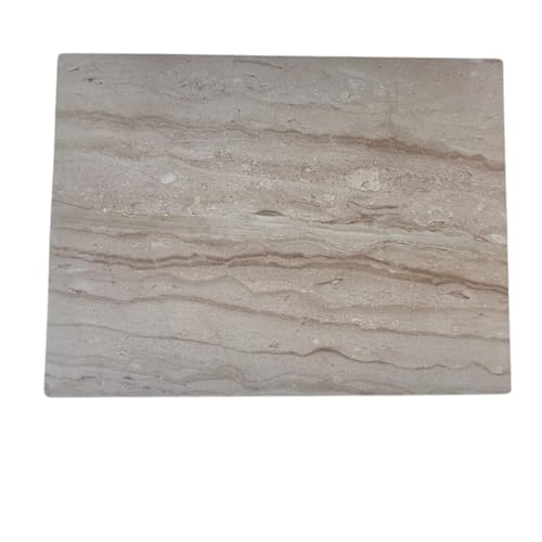 Tabla de Mármol Natural Rayado 40 × 30 × 1,5 cm – Dolomía Artesanal del Salento – Tabla de Servicio y Aperitivos – Diseño Italiano | Kalu Creations
