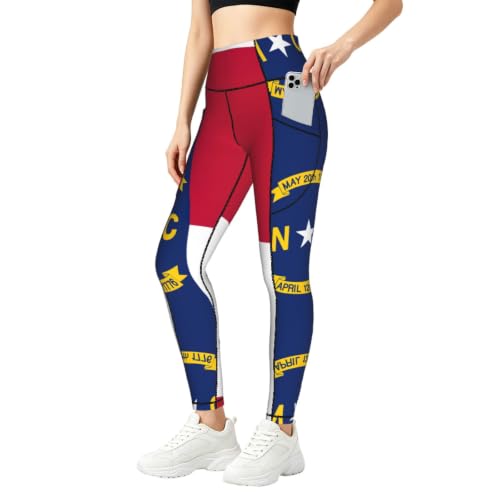 Leggings de Carolina del Norte para mujer ropa de entrenamiento y mallas deportivas