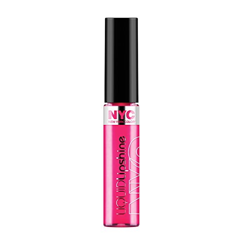 N.Y.C. New York Color Liquid Lipshine, Fasion Ave Fucshia, 0.24 Fluid Ounce (Pack of 2)