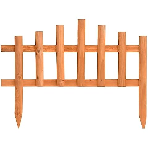 vidaXL 10pcs Flexible Firwood Lawn Edgings Cover