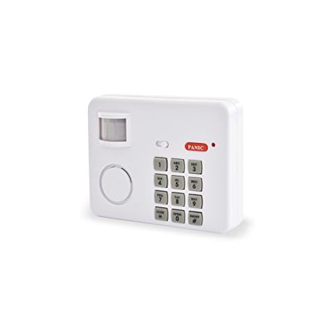 SCS Sentinel - SAL0045 - Wireless Alarm Kit with Siren and Motion Detector - 100° and 5 m Detection - Siren, Keyboard and Panic Button - Home Security - SafeAlarm Cover