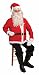 Forum Novelties Santa Claus Jacket and Hat Set, White/Red, One Size