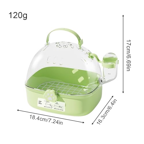 Cage de transport pour oiseaux légère avec gourde intégrée pour petits animaux - 6