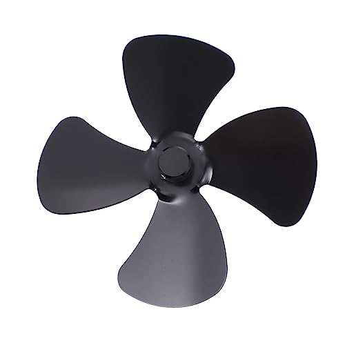 POPETPOP Cuchillas De Ventilador De Aleación De Aluminio Accesorios De Estufa Ventilador Mini Estufa Negro Aleación De Aluminio