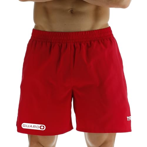 TYR Men's Solid Guard Deck-x Swim Short