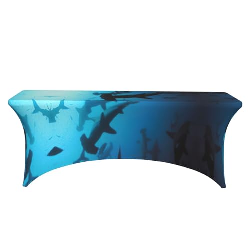 Nappe requins marteaux pour table rectangulaire 1,8m