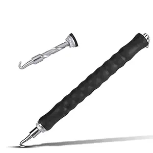 Swabs Semi Automatic Fast Rebar Wire Twisting Tool, Concrete Slab Work Metal Wire Tying Pig Tail Pull Tie Metal Wire Binding Like Tying Machine Steel and Rubber 30cm Long