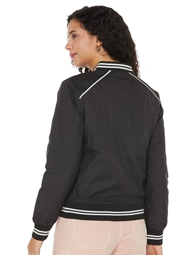 Image of Qube By Fort Collins Polyester, Standard Length Women's Lightweight Quilted Bomber Jacket Stylish, Packable, And Air-Resistant Outerwear For Winter