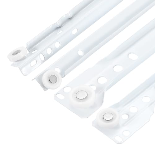 uxcell 2 Pair Drawer Slides 20 Inch Drawer Slide Heavy Duty Side Bottom Mount Drawer Glides Replacement for Cabinet Dresser Drawers