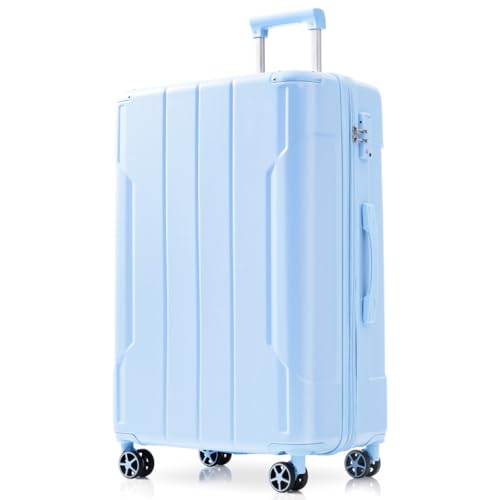 Hardshell Luggage Lightweight Durable ABS Suitcases with Double Wheels, Expandable 28-inch Checked 28