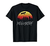 Zeppelin New York Skyline Vintage Retro Big Apple