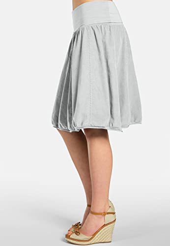 Caspar RO004 Donna Gonna di Velluto a Coste