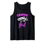 Crappie Girl Fishing Fisherman Crappie Fish Tank Top