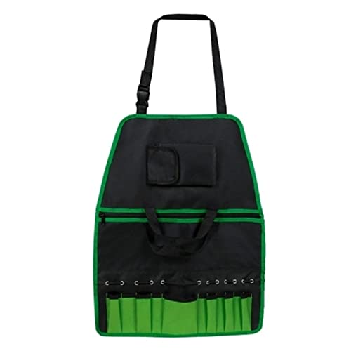 ZWEBY Work Apron Apron Gardening Tote Bag with Pockets Zip Handle Gardening Tool Kit for Men Women
