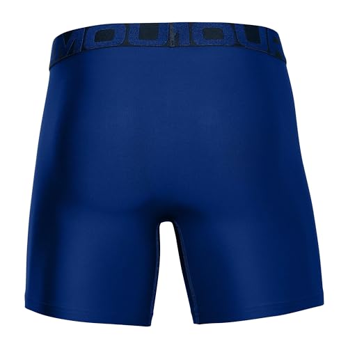 Image of Under Armour Men's Performance Tech 6 Inch 3 Pack Solid Boxer Briefs Boxer Shorts