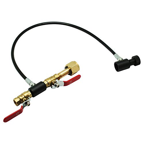 Preisvergleich Produktbild Erduo Füllstandadapter für Soda Stream-CO2-Tank- / Zylinder-Nachfüllstation mit Anschluss - Schwarz