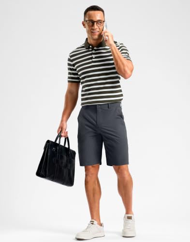 Image of Soothfeel Men's Casual Shorts 5 /7 /9 Inch Golf Dress Shorts for Men Flat Front Work Lightweight Quick Dry with 4 Pockets